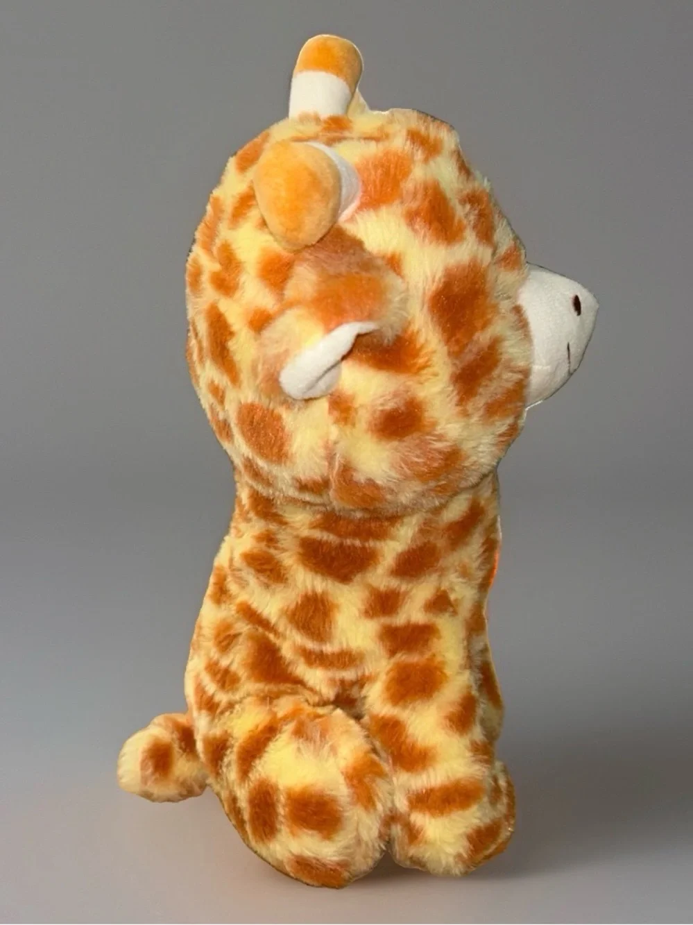 Greenbrier Toy Box  Giraffe Plush Stuffed Animal 12” Smiling Rust And Yellow